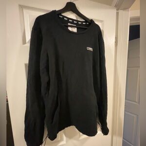 black sweatshirt